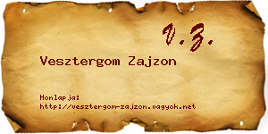 Vesztergom Zajzon névjegykártya